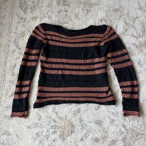 Marni Striped Lightweight Long Sleeve Knit Sweater Top 38 (2)